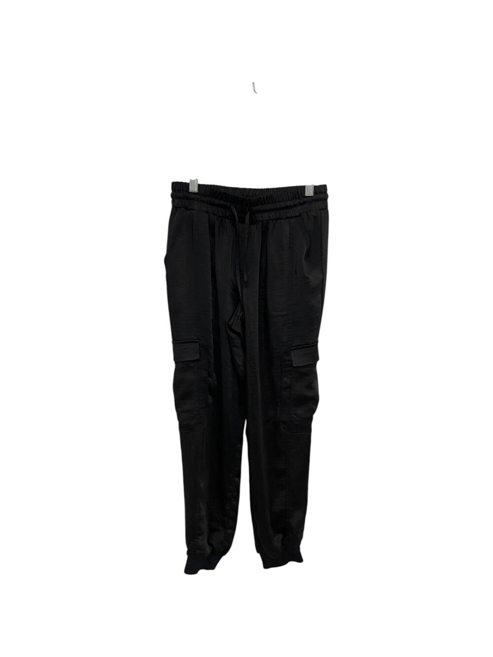 INC International Concepts Jogger Pants Womens Size PS Black Cargo Pockets